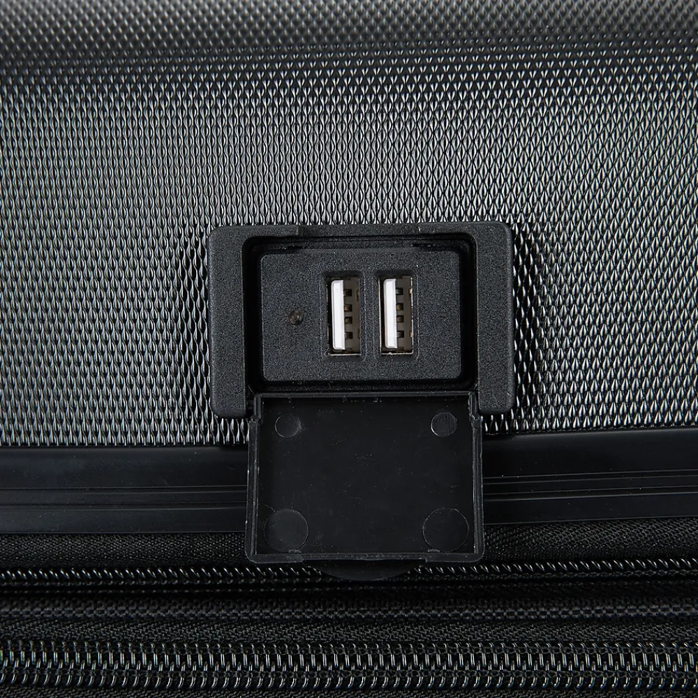 Intely 2-Piece Hardside Spinner Luggage Set, TSA Checkpoint Friendly, (DKINT0SM-BLK)<DUKAP Outlet