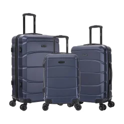 Sense 3-Piece Hardside Spinner Luggage Set, (DKSENSML-BLU)<DUKAP New