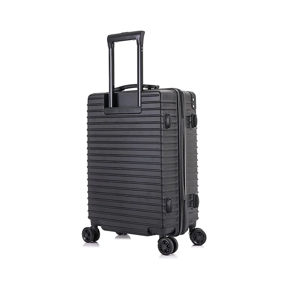 Tour 20" Hardside Carry-On Suitcase, 4-Wheeled Spinner, TSA Checkpoint Friendly, (DKTOU00S-BLK)<DUKAP New