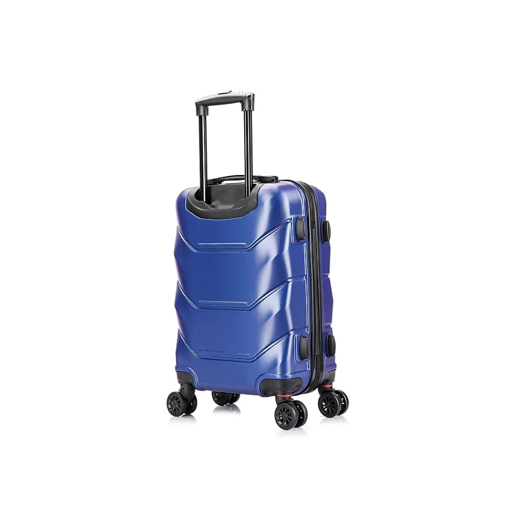 Zonix 20" Hardside Carry-On Suitcase, 4-Wheeled Spinner, Blue (DKZON00S-BLU)<DUKAP Online