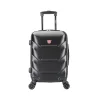Zonix 20" Hardside Carry-On Suitcase, 4-Wheeled Spinner, Black (DKZON00S-BLK)<DUKAP New