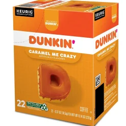 Dunkin' Caramel Me Crazy Coffee Keurig® K-Cup® Pods, Medium Roast, 22/Box (5000364900)