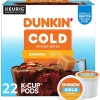 Dunkin' Cold Caramel Iced Coffee Keurig® K-Cup® Pods, Medium Dark Roast, 22/Box (5000375314)