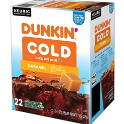 Dunkin' Cold Caramel Iced Coffee Keurig® K-Cup® Pods, Medium Dark Roast, 22/Box (5000375314)