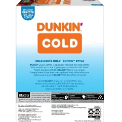 Dunkin' Cold Iced Coffee Keurig® K-Cup® Pods, Medium Dark Roast, 22/Box (5000369251)