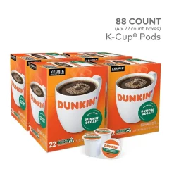 Dunkin' Decaf Coffee Keurig® K-Cup® Pods, Medium Roast, 88/Carton (400846)