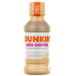Dunkin' Donuts French Vanilla Iced Coffee, 13.7 oz., 12/Carton (04900007296)