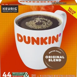Dunkin' Original Blend Coffee Keurig® K-Cup® Pods, Medium Roast, 44/Box (006933)