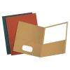 Pocket Folders|Esselte Earthwise by Oxford 2-Pocket Presentation Folders, Assorted Colors, 25/Box (OXF 78513)