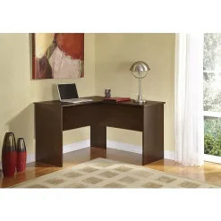 Corner Desks*Easy 2 Go 48" W L-Shaped Computer Desk, Resort Cherry (952543-CC)