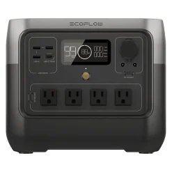 Ecoflow RIVER 2 Pro 4-Outlet Portable Power Station, Black (ZMR620-B-US)