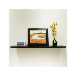 Shelving*Eden Grove Slim MDF Mounted Shelf, 48", Black (9084674)