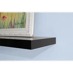 Shelving*Eden Grove Slim MDF Mounted Shelf, 48", Black (9084674)