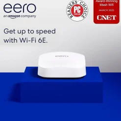 Sale Eero AX2300 Tri Band MU-MIMO WiFi 6E Gaming Router, White (B091G65HH6)