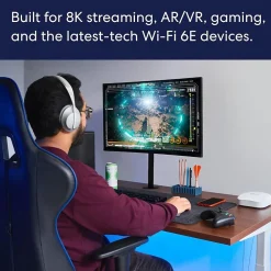 Sale Eero AX2300 Tri Band MU-MIMO WiFi 6E Gaming Router, White (B091G65HH6)