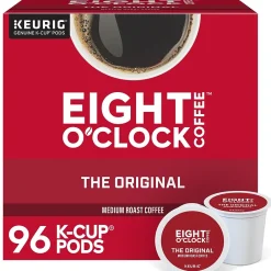 Eight O'Clock Original Coffee Keurig® K-Cup® Pods, Medium Roast, 96/Carton (64053)