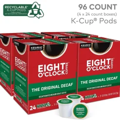 Eight O'Clock The Original Decaf Coffee, Keurig K-Cup Pod, Medium Roast, 96/Carton (6425CT)