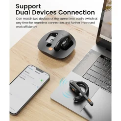 Hot EKSATelecom S30 Bluetooth On-Ear Headset, Black (T-QM01-01)