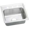 Elkay Celebrity 3-Hole Single-Bowl Drop In Kitchen Sink, 18" x 19" x 7.13", Stainless Steel, Brushed Satin (PSR19183)