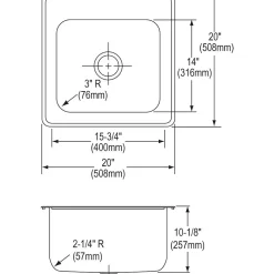 Elkay Celebrity Stainless Steel 20