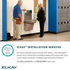 Elkay Enhanced EZH2O Bottle Filling Station & Single ADA Cooler, Filtered 8 GPH Light Gray (LZS8WSLP)