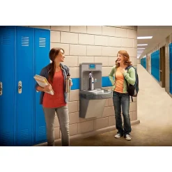 Elkay Enhanced EZH2O Bottle Filling Station, & Versatile Bi-Level ADA Cooler, Filtered 8 GPH Stainless (LZSTL8WSSP)