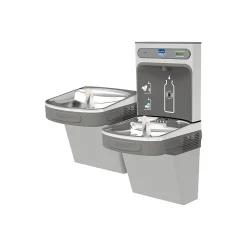 Elkay EZH2O Bottle Filling Station & Versatile Bi-Level ADA Cooler, Non-Filtered 8 GPH Light Gray (EZSTL8WSLK)