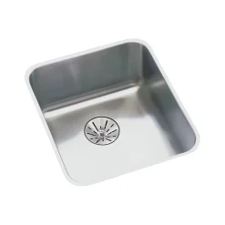 Elkay Lustertone Classic Single-Bowl Undermount Sink w/Perfect Drain, 18.5" x 18.5" x 6.88", Stainless Steel, Lustrous Satin