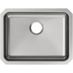 Elkay Lustertone Classic Single-Bowl Undermount Sink, 18.25" x 23.5" x 5.38", Stainless Steel, Lustrous Satin (ELUHAD211555)