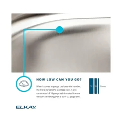 Elkay Lustertone Classic Single-Bowl Undermount Sink, 10