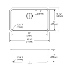 Elkay Lustertone Classic Single-Bowl Undermount Sink, 10