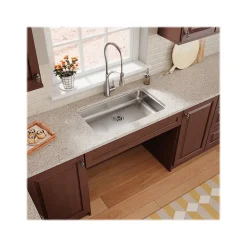 Elkay Lustertone Classic Single-Bowl Undermount Sink, 18.5