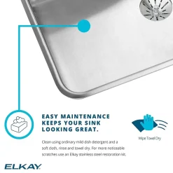Elkay Lustertone Stainless Steel 25-1/2