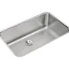 Elkay Lustertone Stainless Steel 30-1/2" x 18-1/2" x 10", Single Bowl Undermount Sink with Perfect Drain (ELUH281610PD)