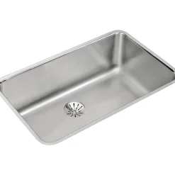 Elkay Lustertone Stainless Steel 30-1/2" x 18-1/2" x 10", Single Bowl Undermount Sink with Perfect Drain (ELUH281610PD)