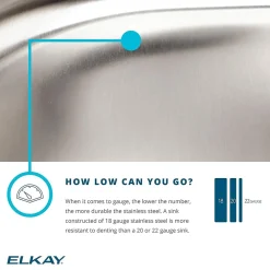Elkay Lustertone Stainless Steel 26-1/2