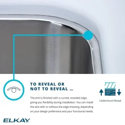 Elkay Lustertone Stainless Steel 23-1/2