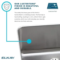 Elkay Lustertone Stainless Steel 32-1/16