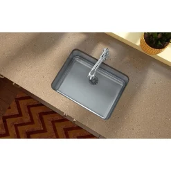 Elkay Lustertone Stainless Steel 23-1/2" x 18-1/4" x 7-1/2", Single Bowl Undermount Sink with Perfect Drain (ELUH2115PD)