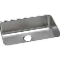 Elkay Lustertone Stainless Steel 26-1/2" x 18-1/2" x 8", Single Bowl Undermount Sink (ELUH2416)