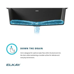 Elkay Quartz Classic Single-Bowl Drop In/Undermount Kitchen Sink, 15.75