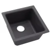 Elkay Quartz Luxe Drop-In/Undermount Single-Bowl Bar Sink, Charcoal (ELX1616CH0)