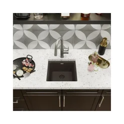 Elkay Quartz Luxe Single-Bowl Drop-In/Undermount Bar Sink, 15.75