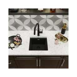 Elkay Quartz Luxe Single-Bowl Drop-In/Undermount Bar Sink, 15.75
