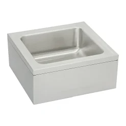 Elkay Single-Bowl Floor-Mounted Kitchen Sink, 23" x 25" x 10", Stainless Steel, Buffed Satin (EFS2523C)