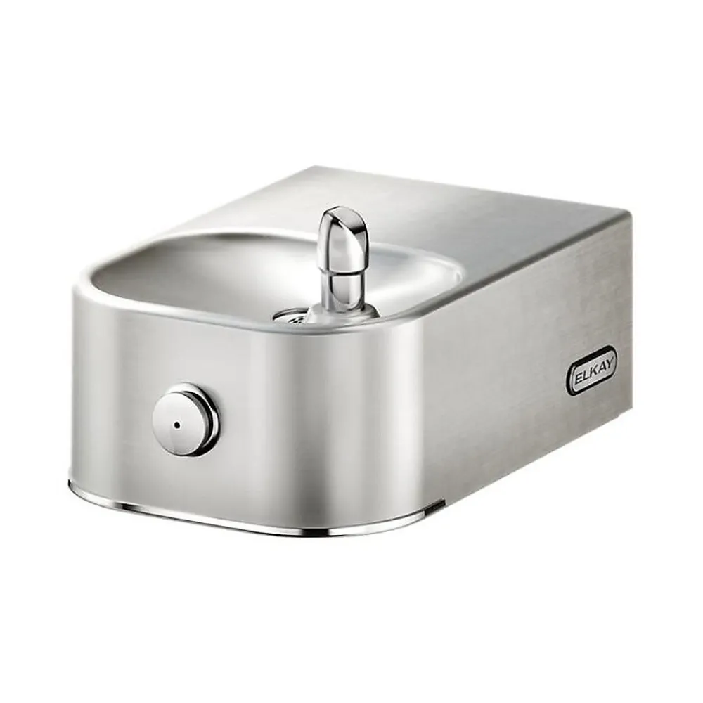 Elkay Soft Sides Single Fountain, Stainless Steel (EDFP214FPK)