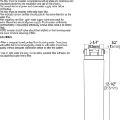 Elkay WaterSentry Plus Replacement Filter Cartridge for Water Dispenser Systems (ERF750)