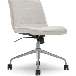 Office Chairs*Elle Decor Adelaide Fabric Task Chair, Ivory (48214B)