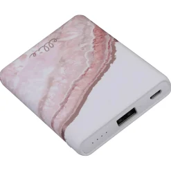 ELLIE ROSE 5,000 mAh Power Bank, Rose Gold Agate (PB-0034)<Ellie Los Angeles Clearance