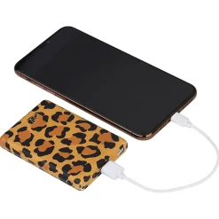 ELLIE ROSE 5,000 mAh Power Bank Leopard (PB-0008)<Ellie Los Angeles Sale